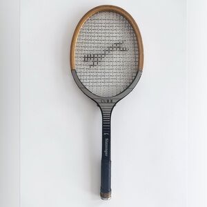 Slazenger Cub II Tennis Racket Wood Vintage Sports Decor Retro Racquet